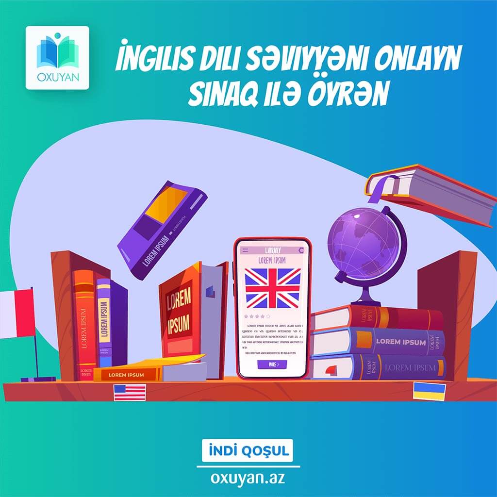 İngilis dili səviyyəsini online sinaq ilə öyrən - Oxuyan