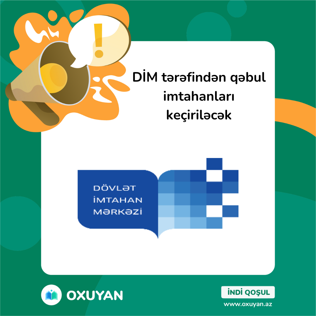 DİM tərəfindən qəbul imtahanları keçiriləcək